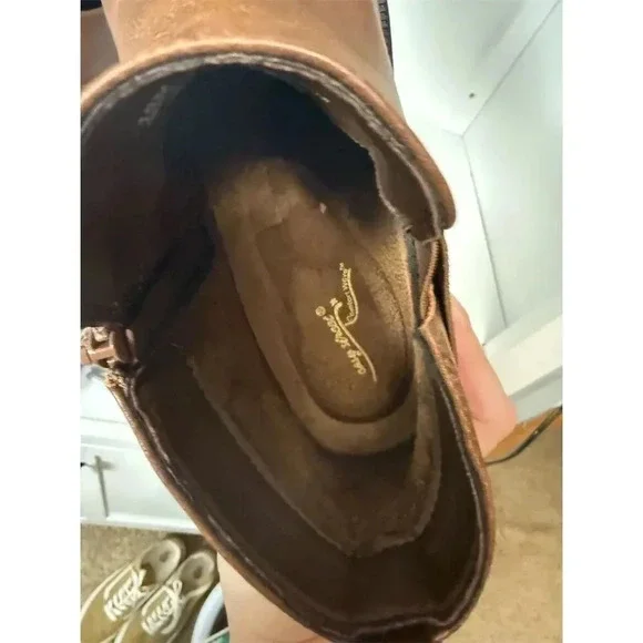 Easy Street Women's Ankle Bootie Brown Faux Leather Size 10 Casual - Picture 4 of 6